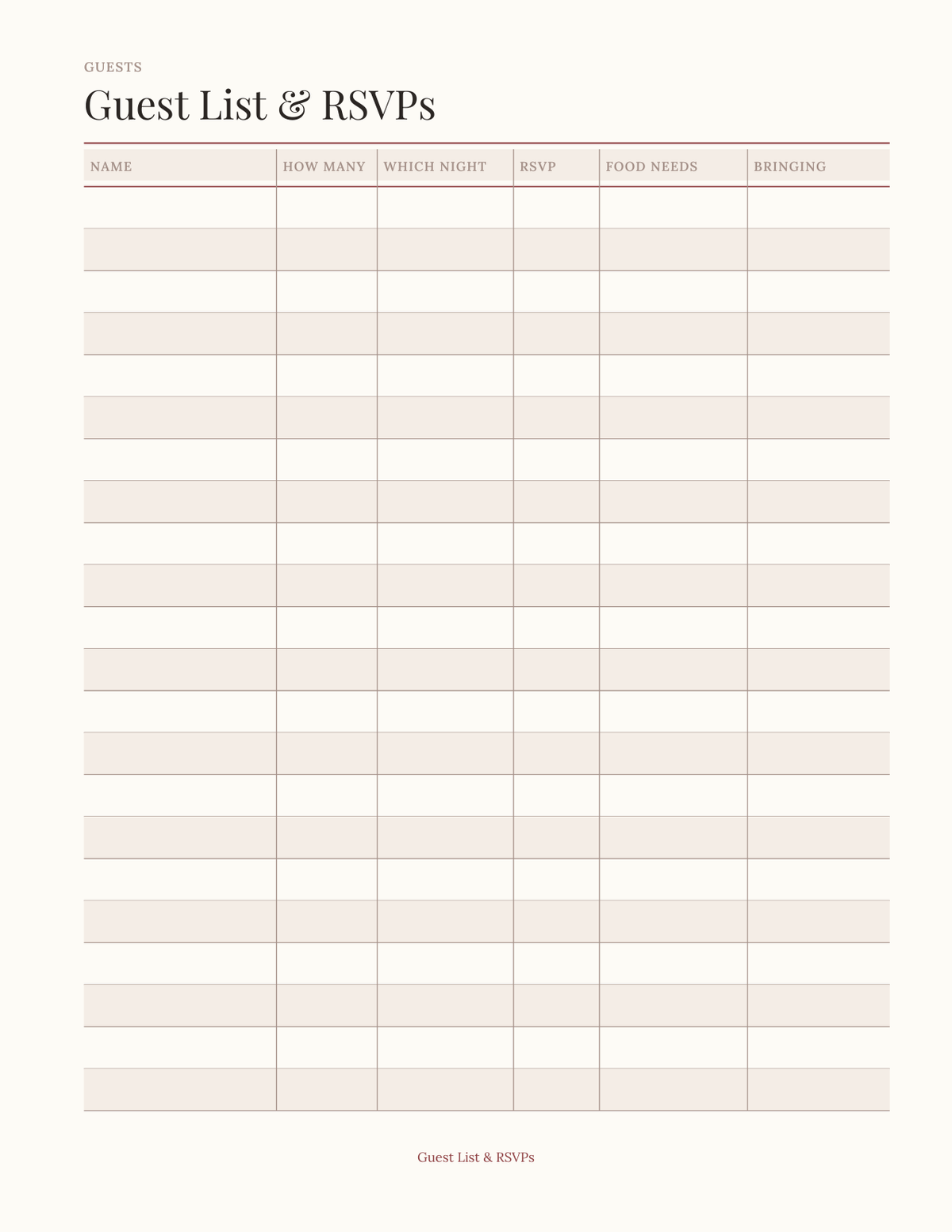 The Passover & High Holidays Planner 2027 — sample page 3
