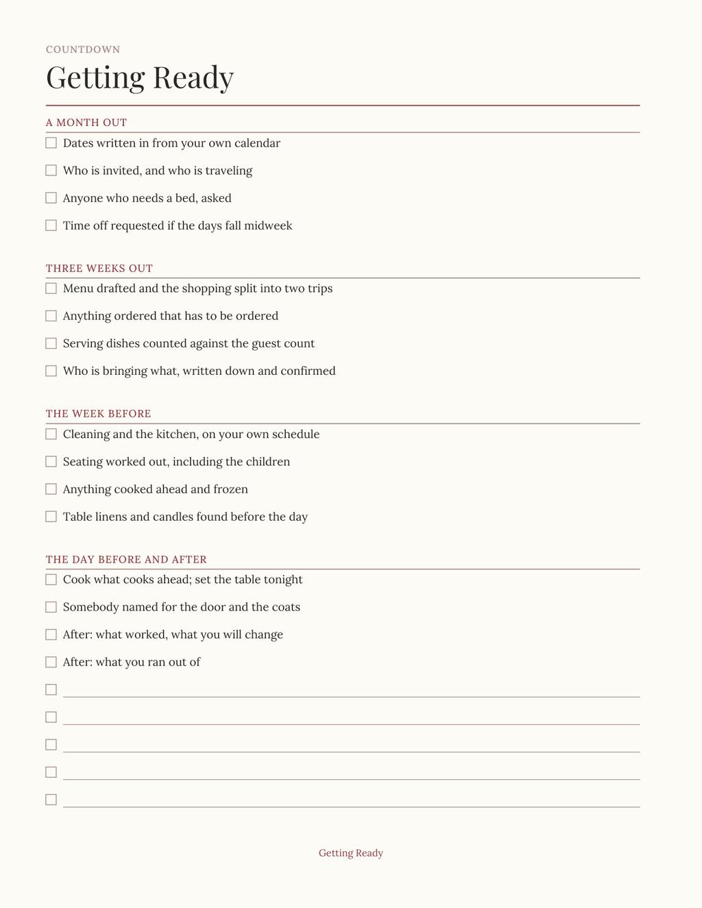 The Passover & High Holidays Planner 2027 — sample page 4