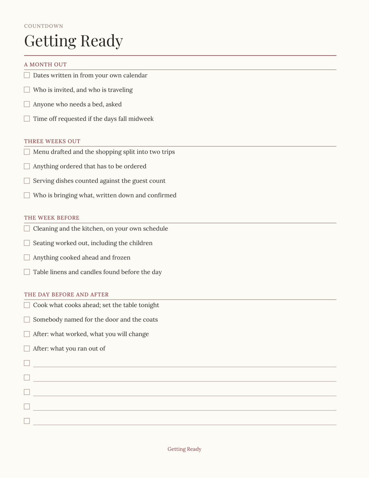 The Passover & High Holidays Planner 2027 — sample page 4