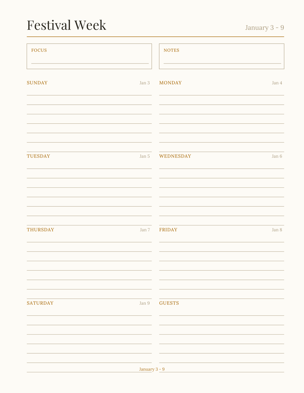 The Diwali Planner 2027 — sample page 7