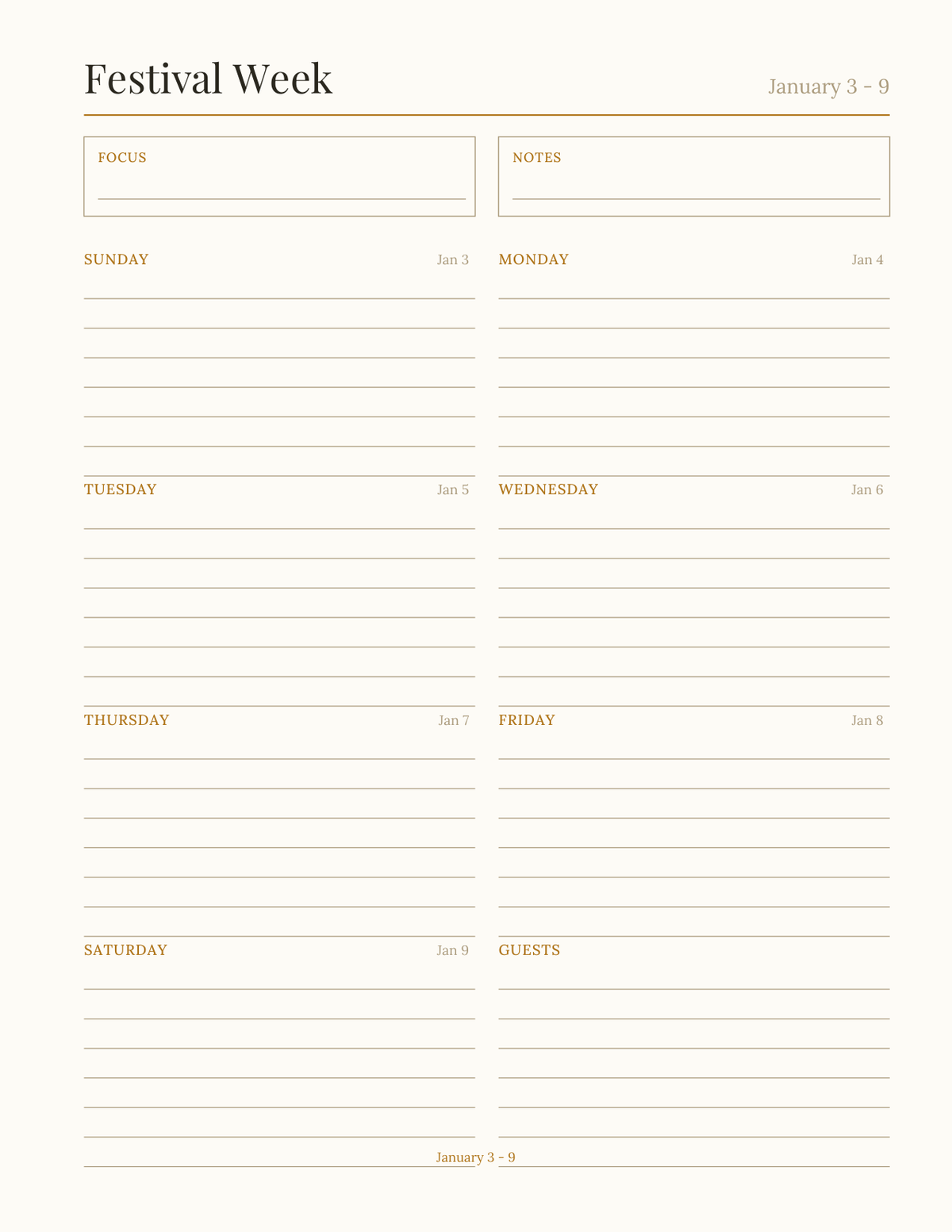 The Diwali Planner 2027 — sample page 7