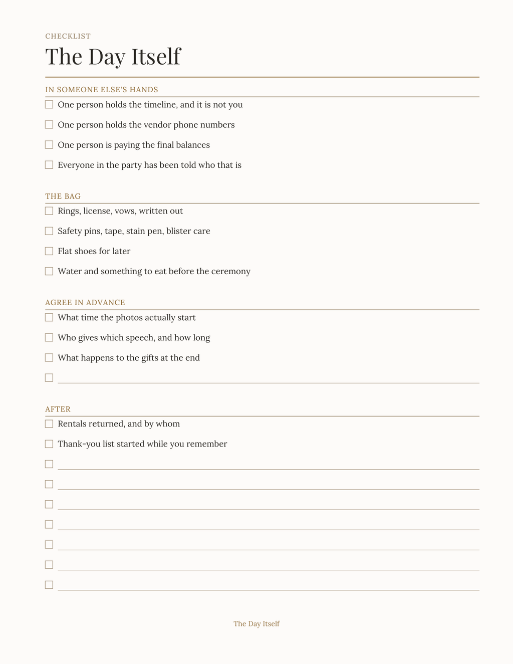 The Wedding Planner 2027 — sample page 5