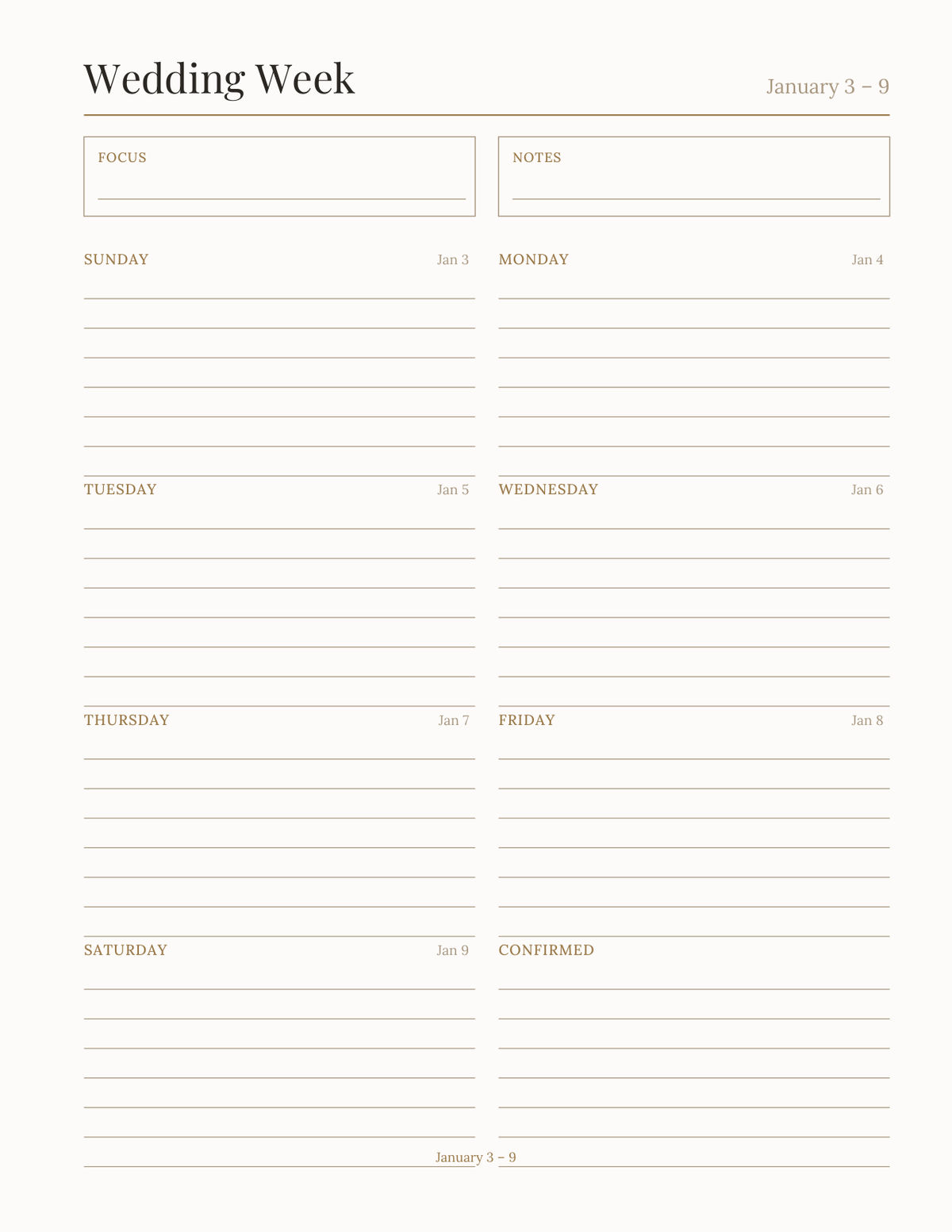 The Wedding Planner 2027 — sample page 7
