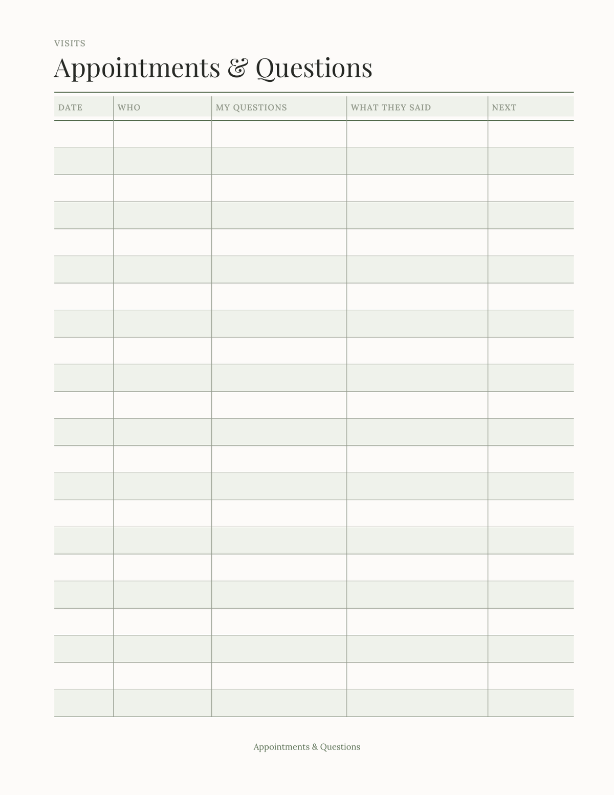The Pregnancy Planner 2027 — sample page 3