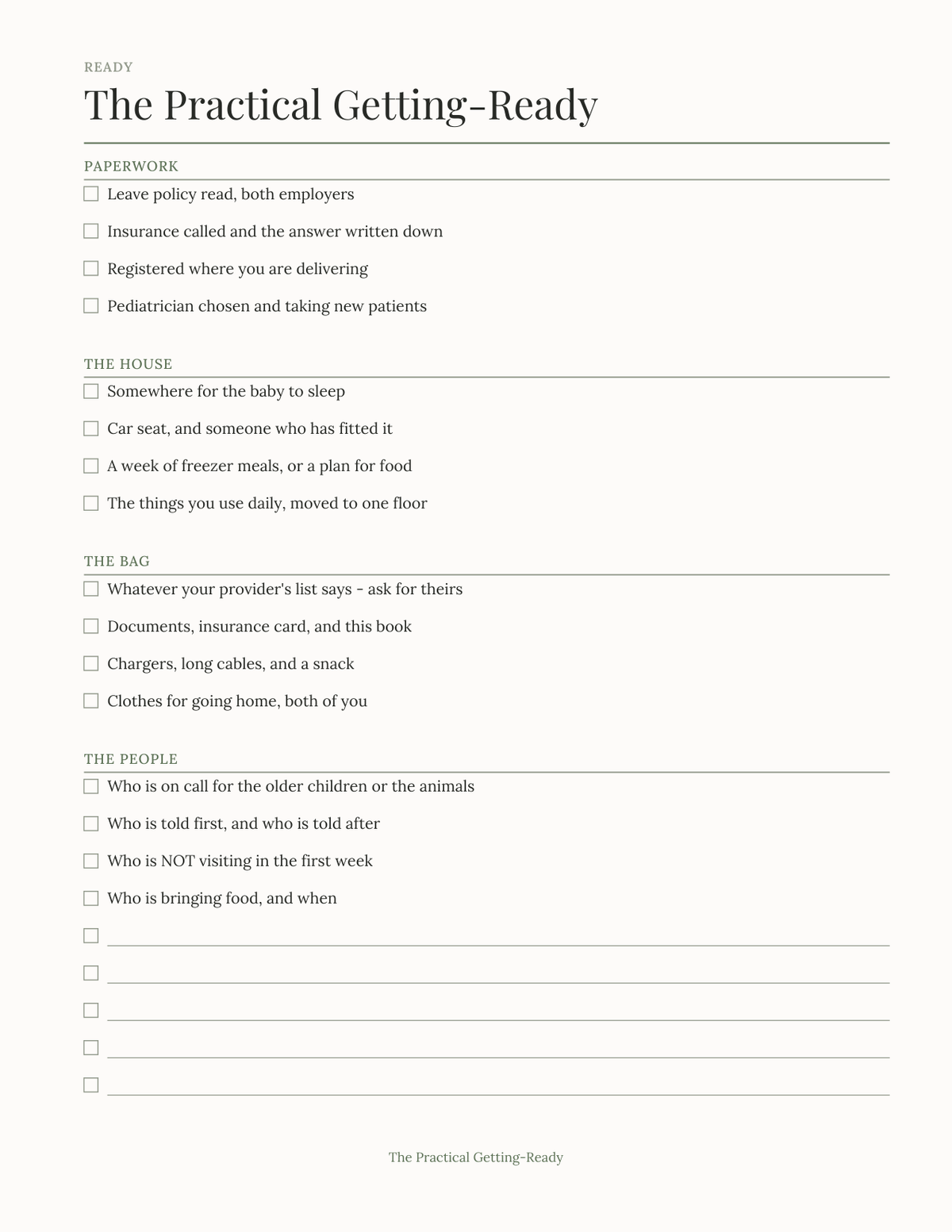 The Pregnancy Planner 2027 — sample page 5