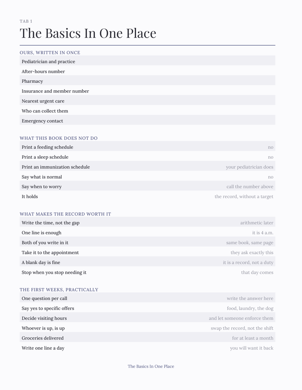 The New Parent Planner 2027 — sample page 2