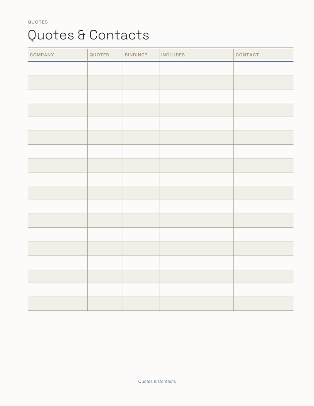 The Moving House Planner 2027 — sample page 5