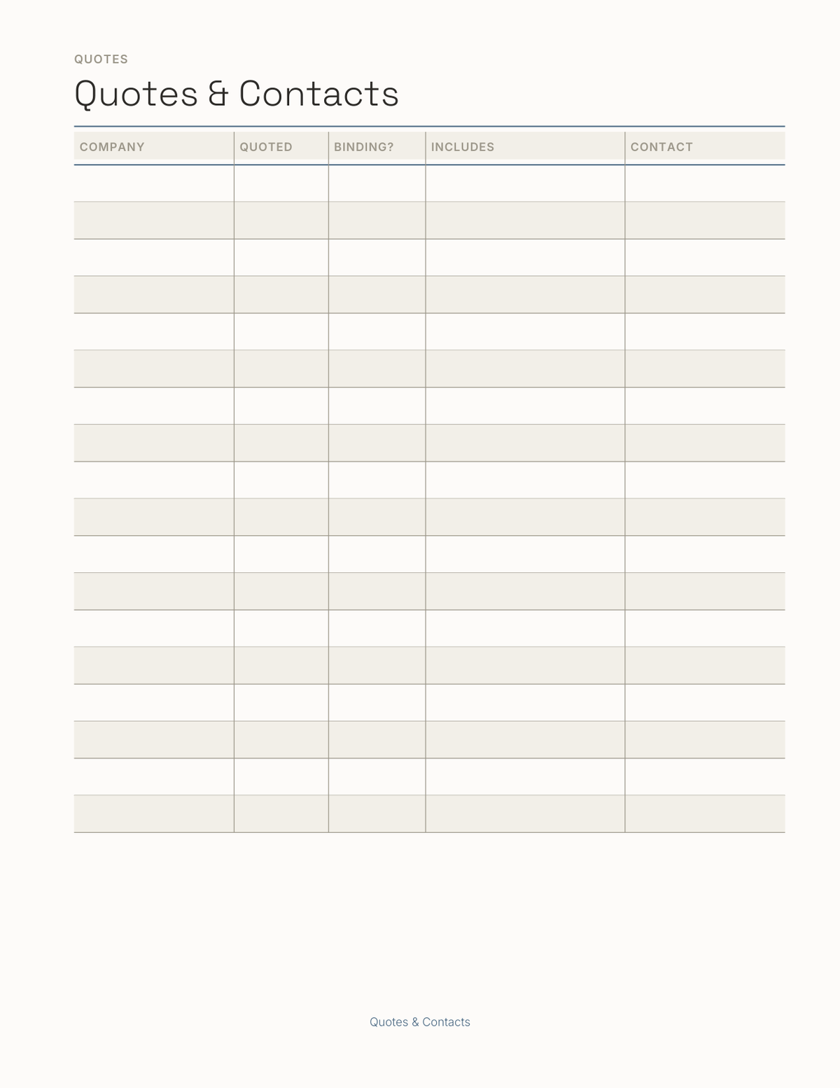 The Moving House Planner 2027 — sample page 5