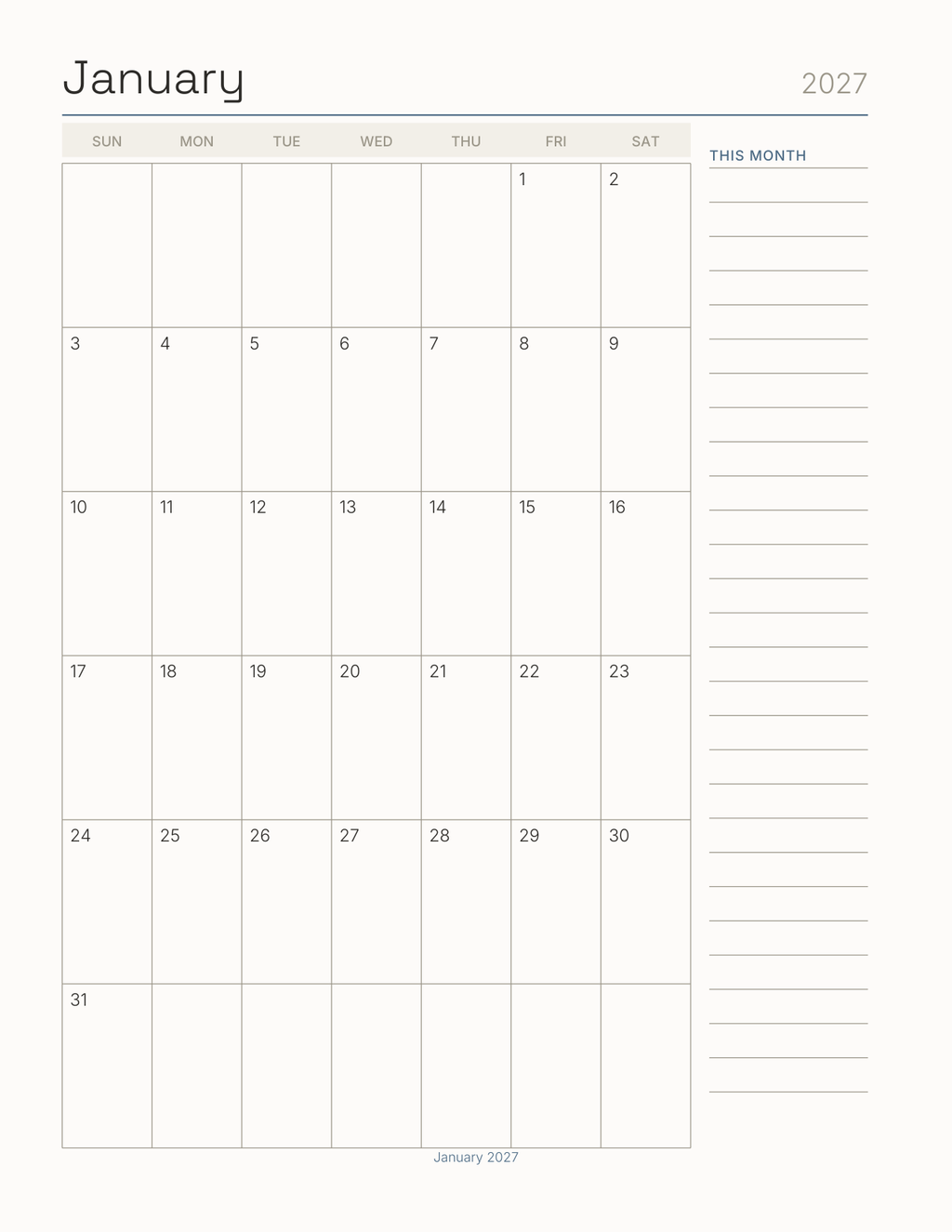 The Moving House Planner 2027 — sample page 6