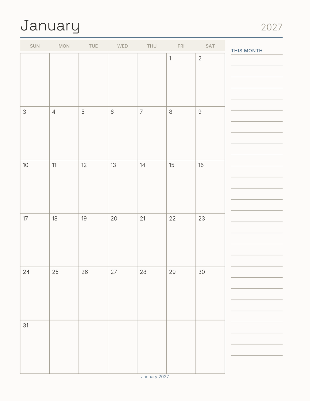 The Moving House Planner 2027 — sample page 6