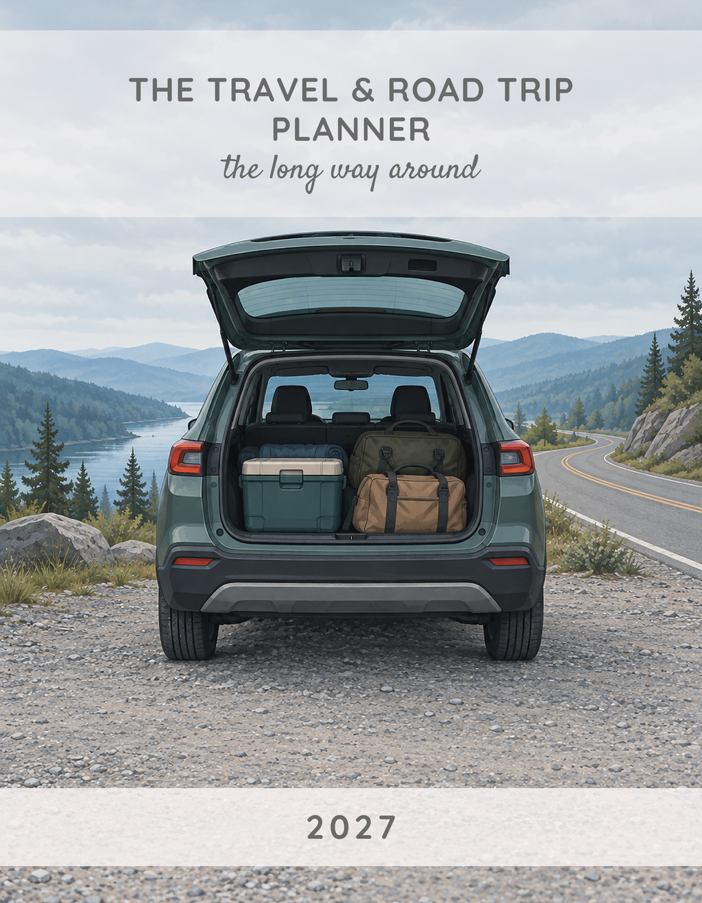The Travel & Road Trip Planner 2027 cover