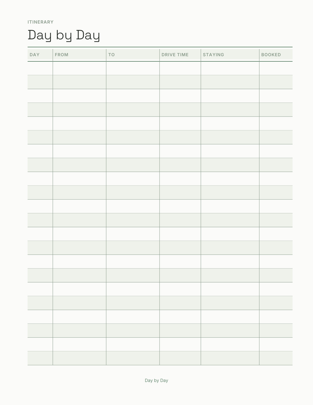 The Travel & Road Trip Planner 2027 — sample page 3