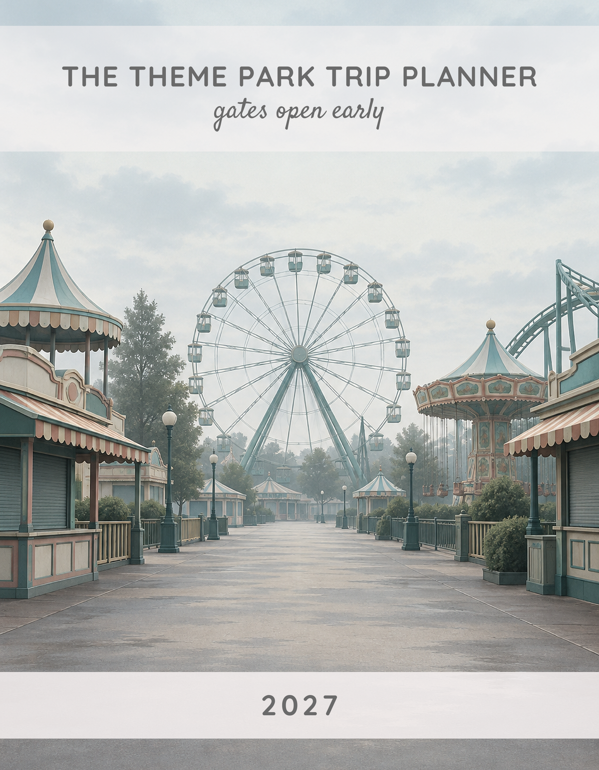 The Theme Park Trip Planner 2027 cover