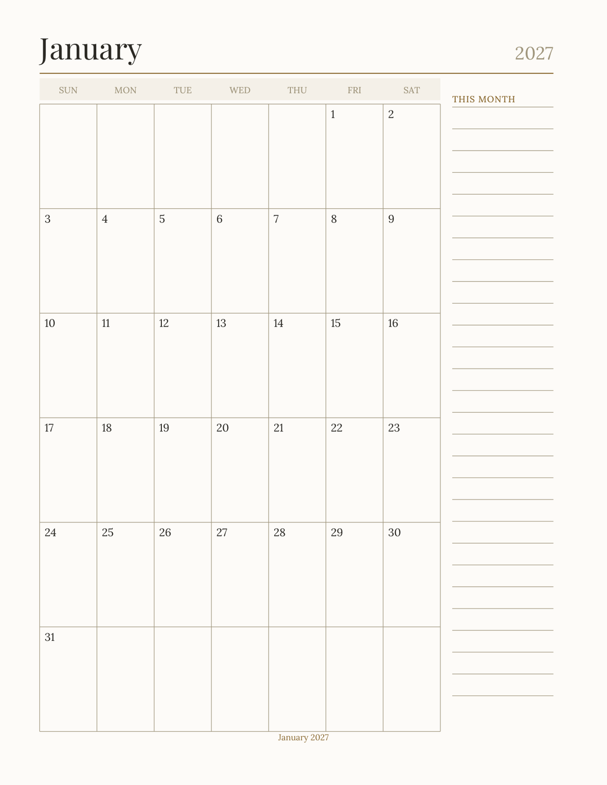 The Graduation & Milestone Planner 2027 — sample page 6