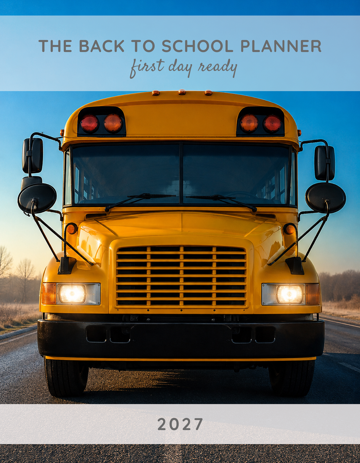 The Back to School Planner 2027 cover