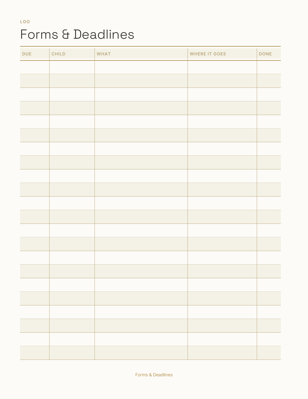 The Back to School Planner 2027 — sample page 4