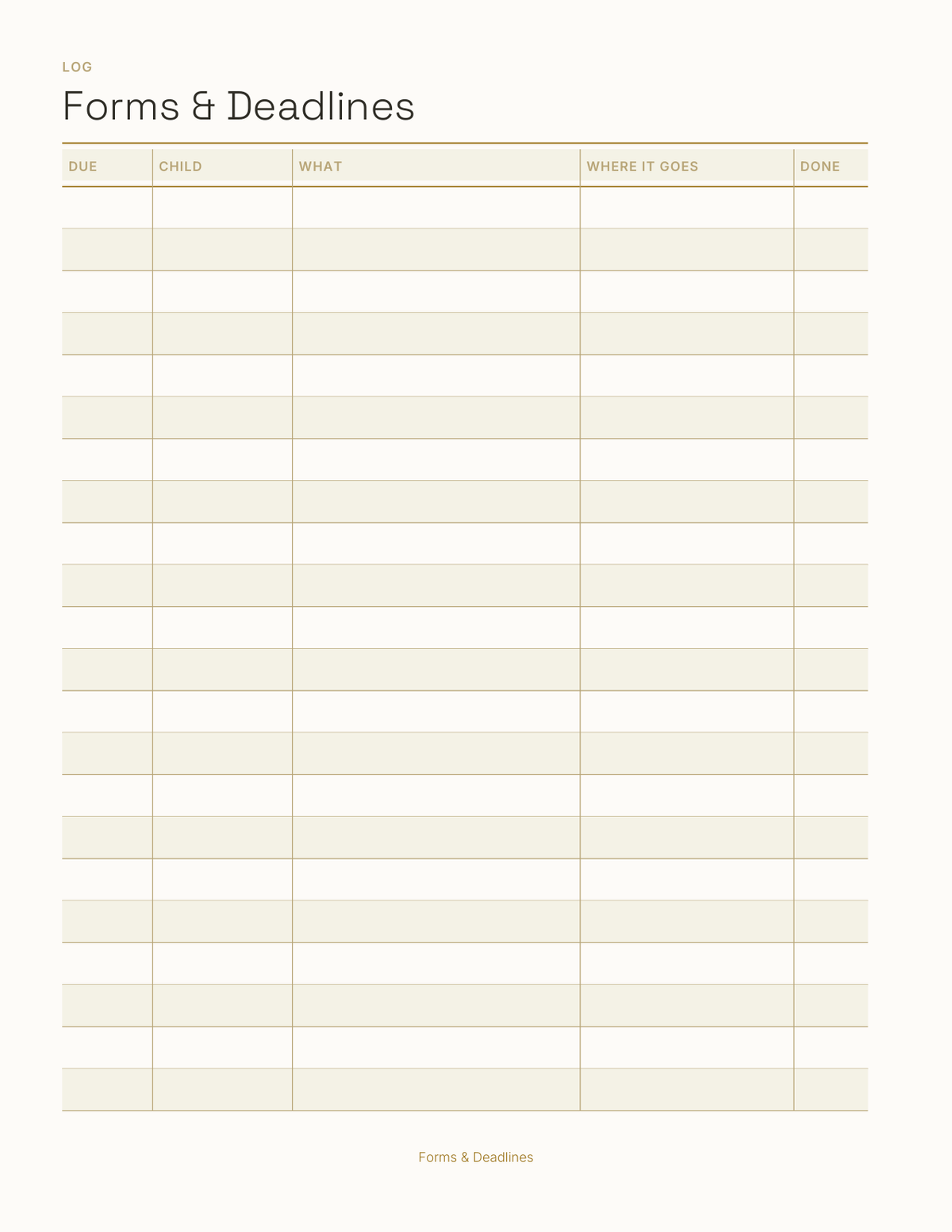 The Back to School Planner 2027 — sample page 4
