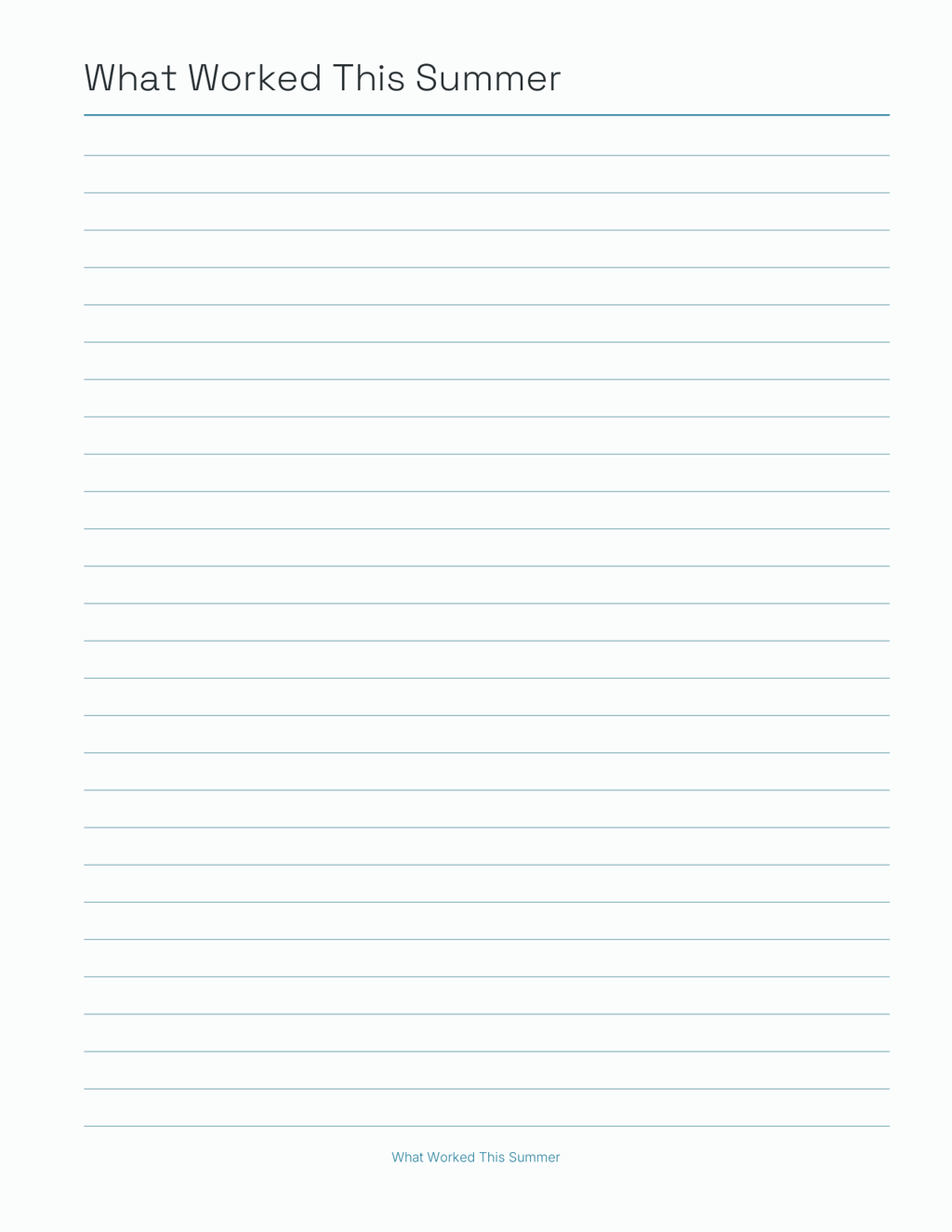 The Summer Break Planner 2027 — sample page 7