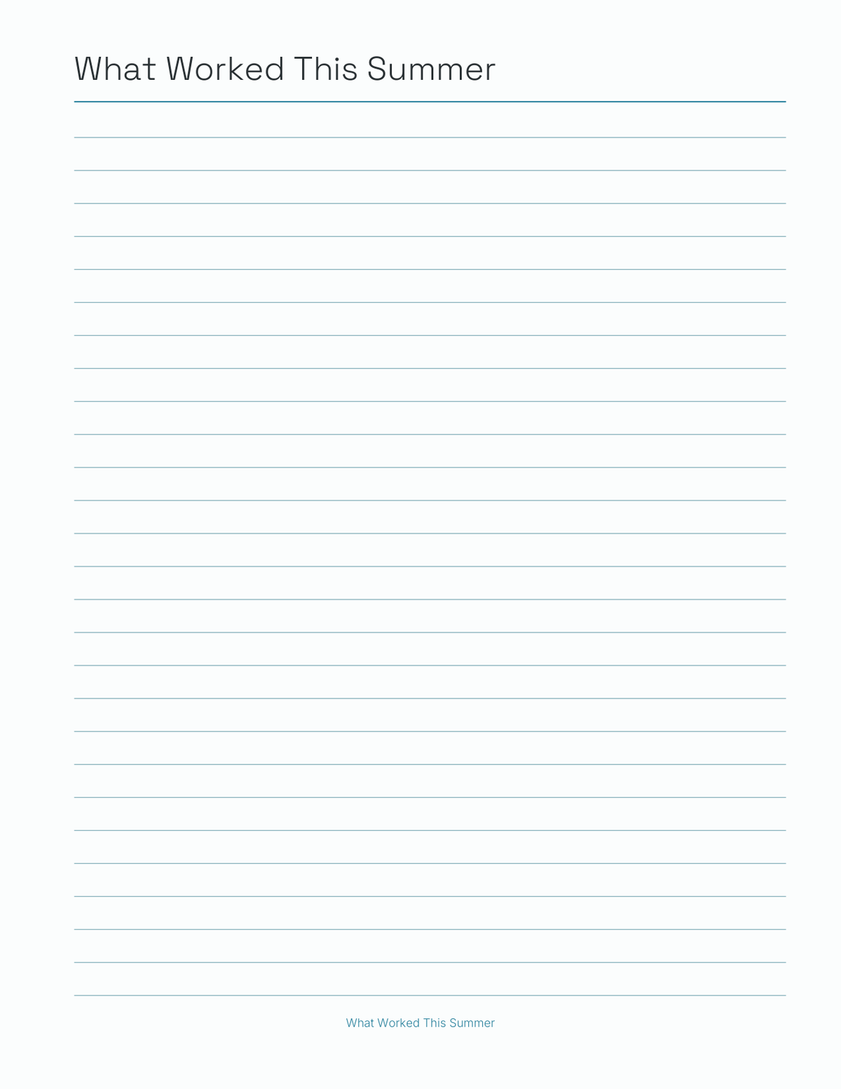 The Summer Break Planner 2027 — sample page 7