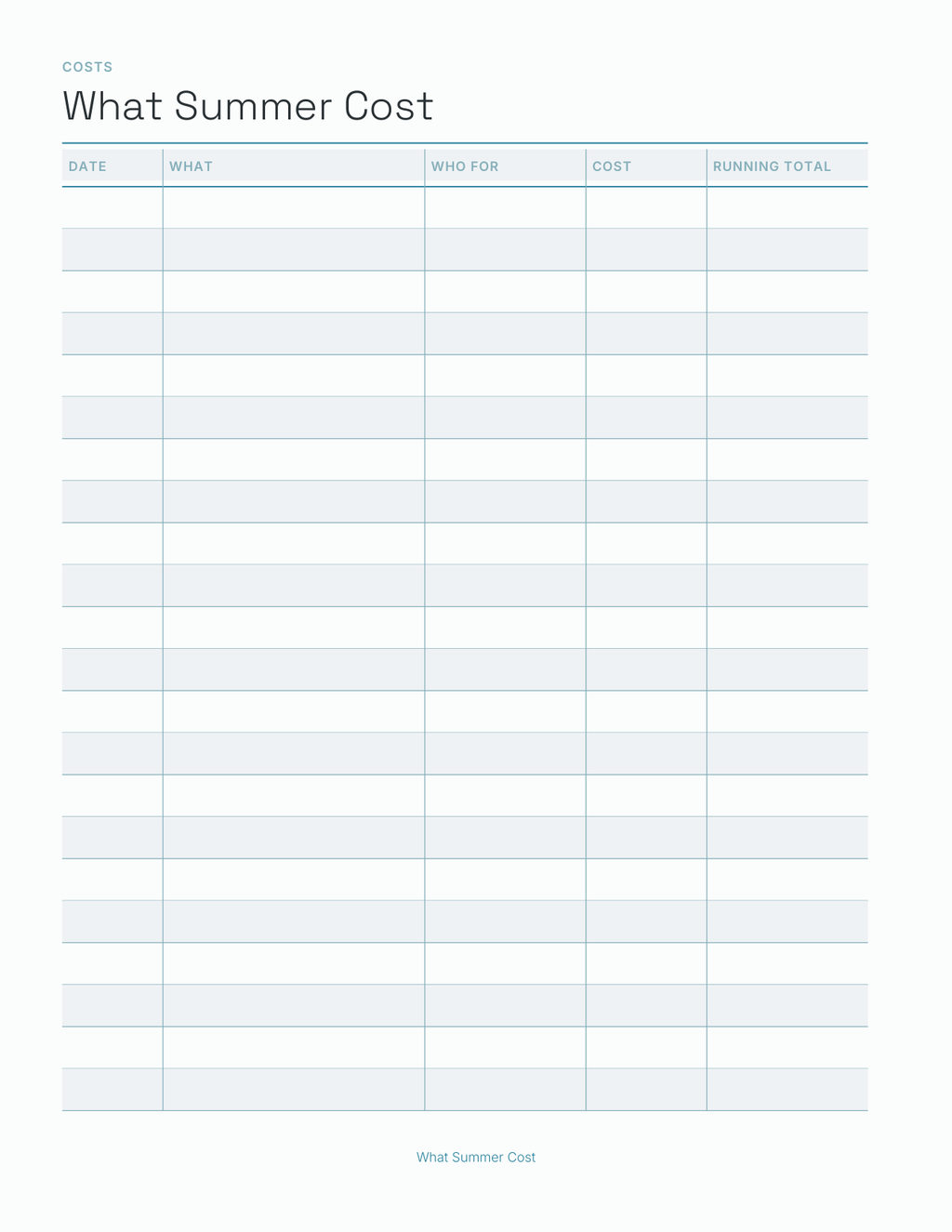 The Summer Break Planner 2027 — sample page 8
