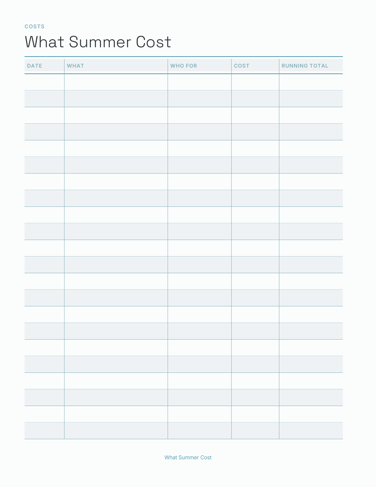 The Summer Break Planner 2027 — sample page 8