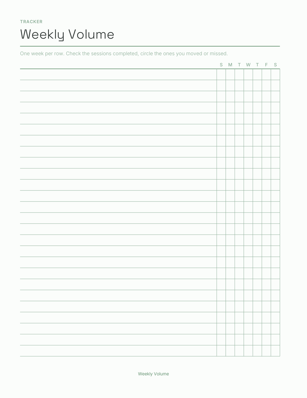 The Race Season Planner 2027 — sample page 4