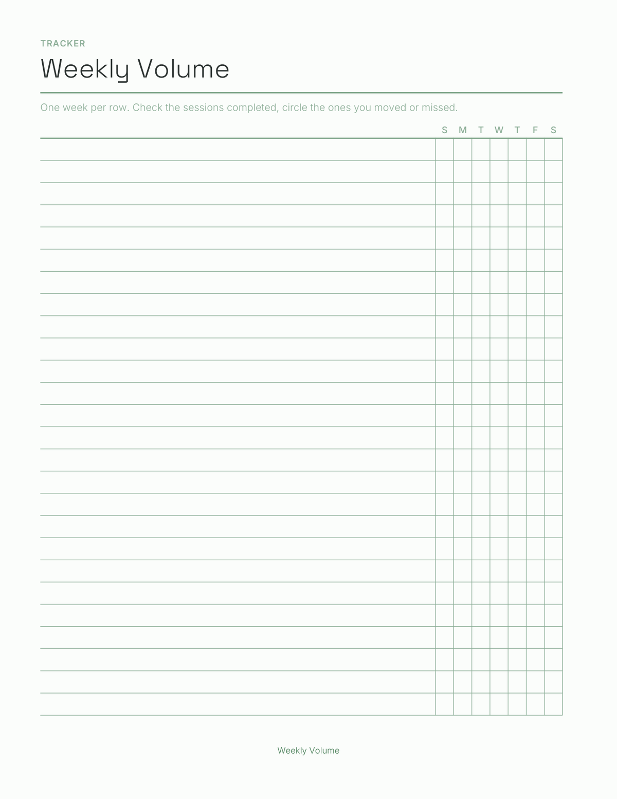The Race Season Planner 2027 — sample page 4