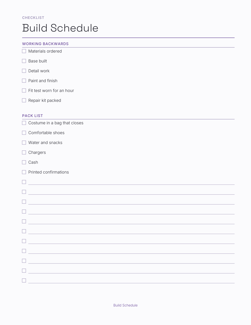 The Convention Season Planner 2027 — sample page 3
