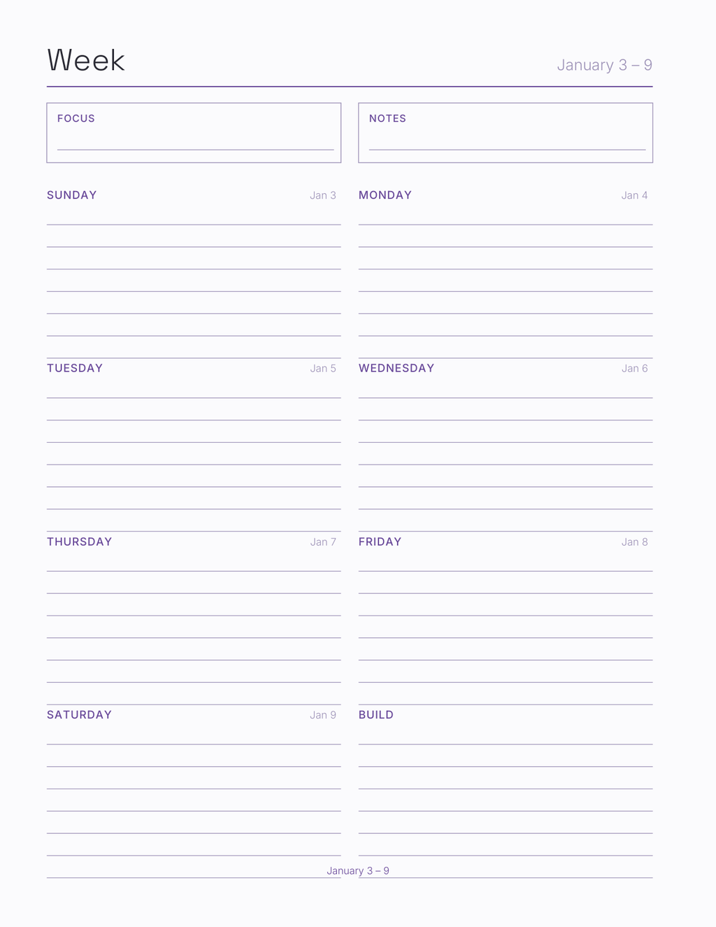The Convention Season Planner 2027 — sample page 6