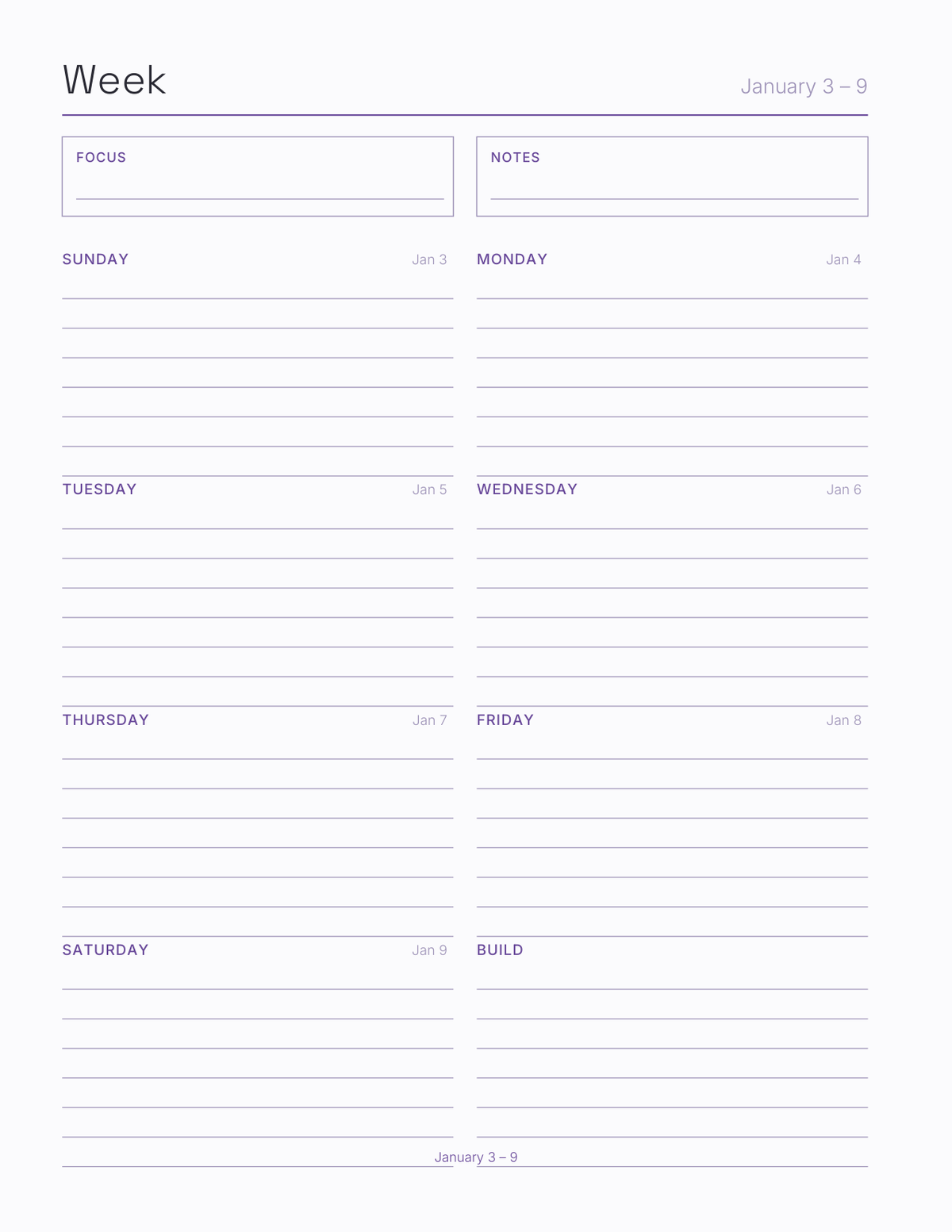 The Convention Season Planner 2027 — sample page 6