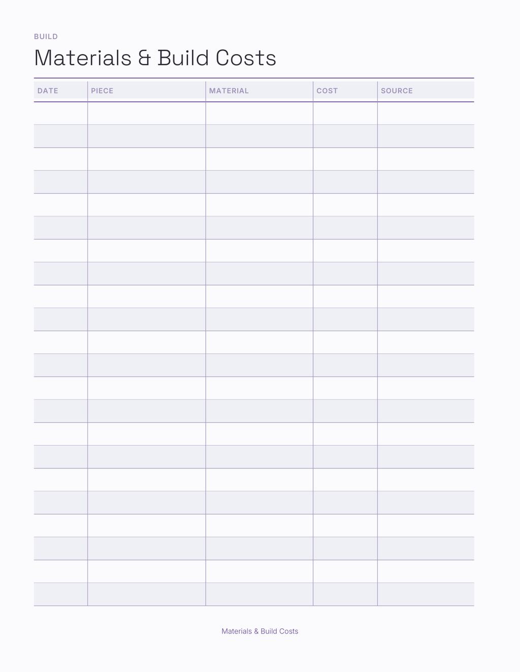 The Convention Season Planner 2027 — sample page 8