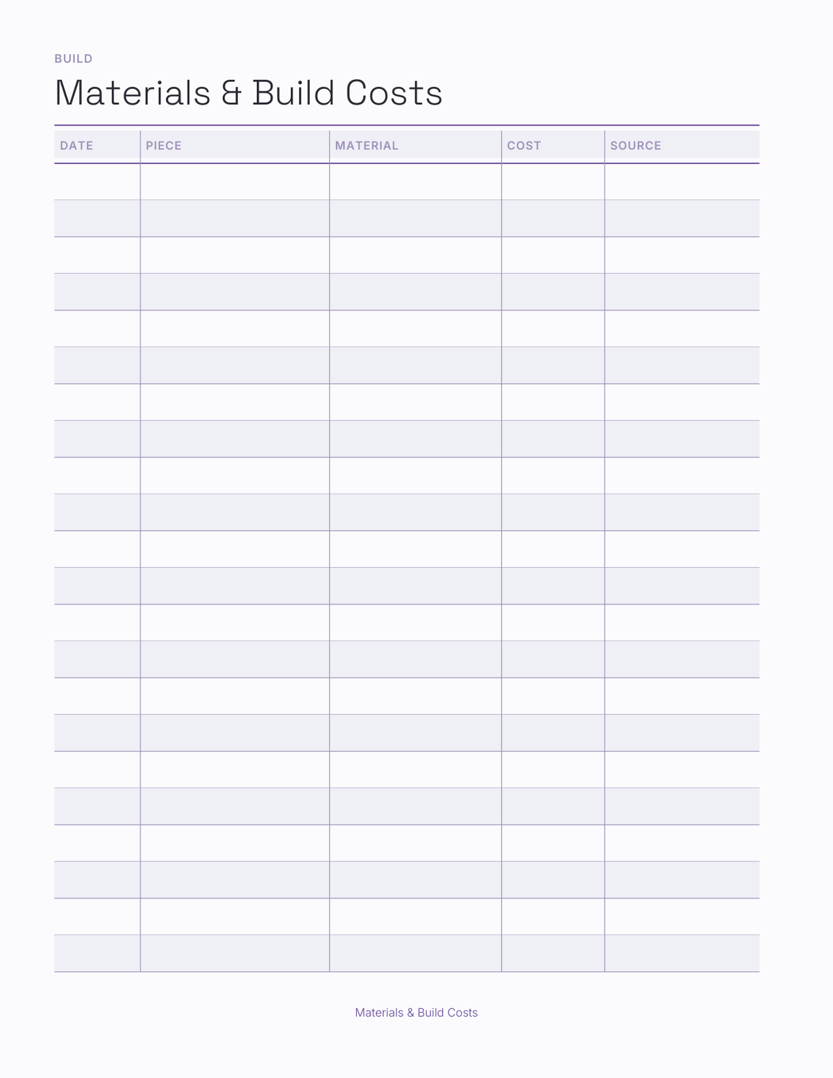 The Convention Season Planner 2027 — sample page 8