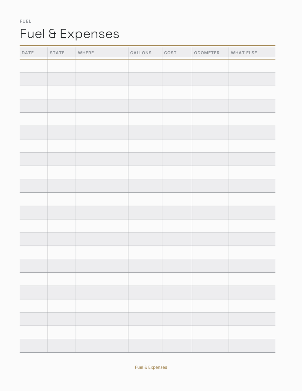 The Trucker's Planner 2027 — sample page 4