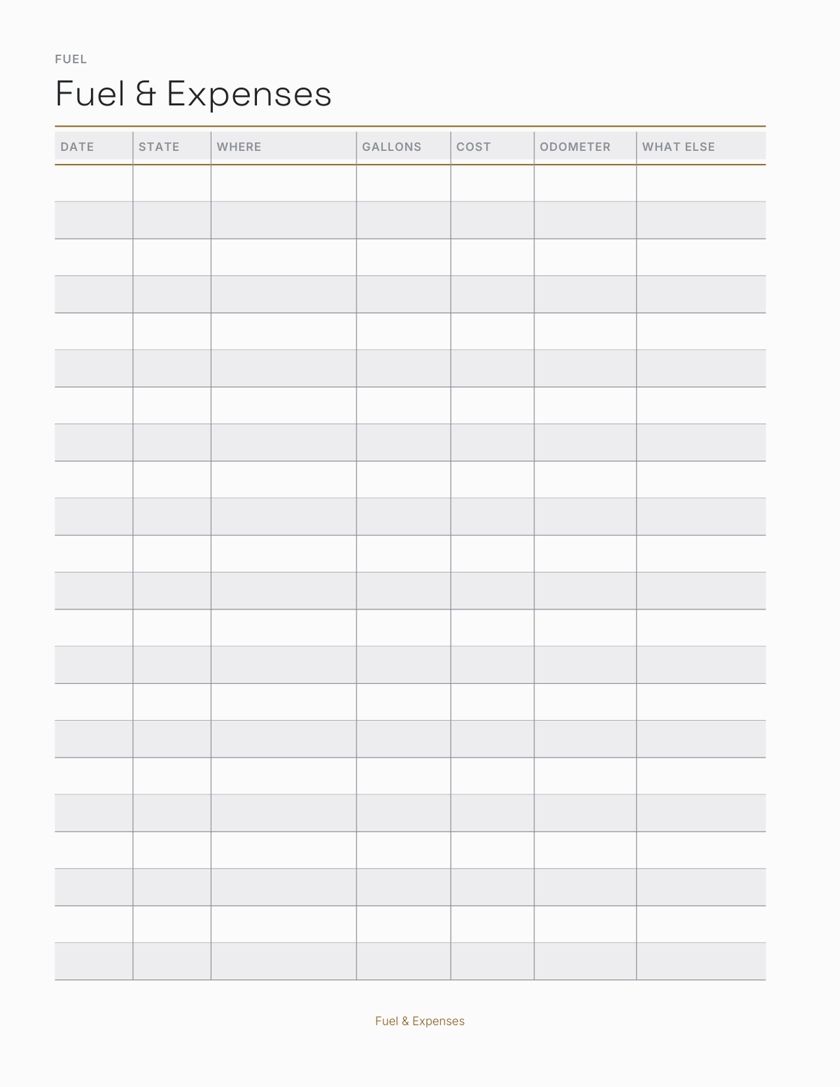 The Trucker's Planner 2027 — sample page 4
