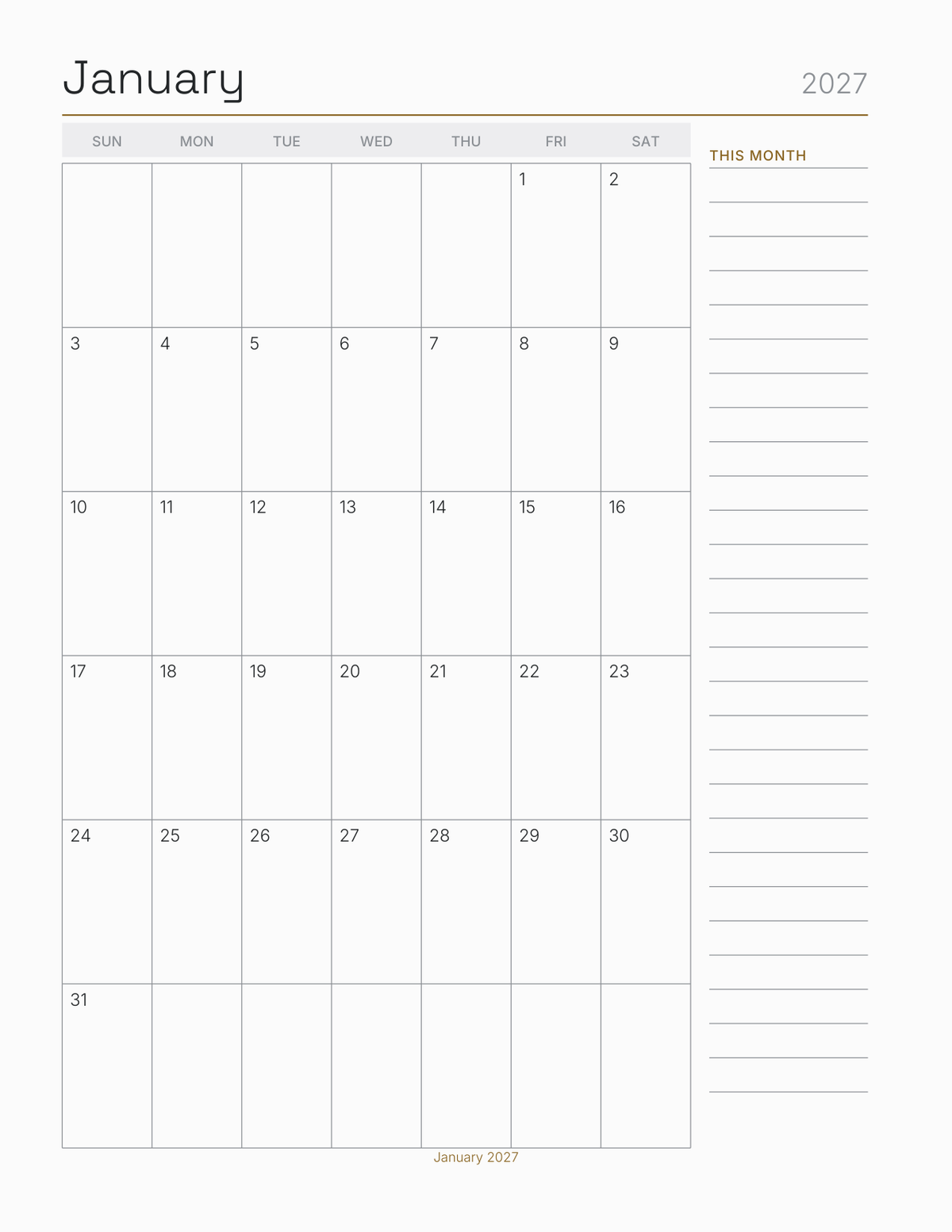 The Trucker's Planner 2027 — sample page 6