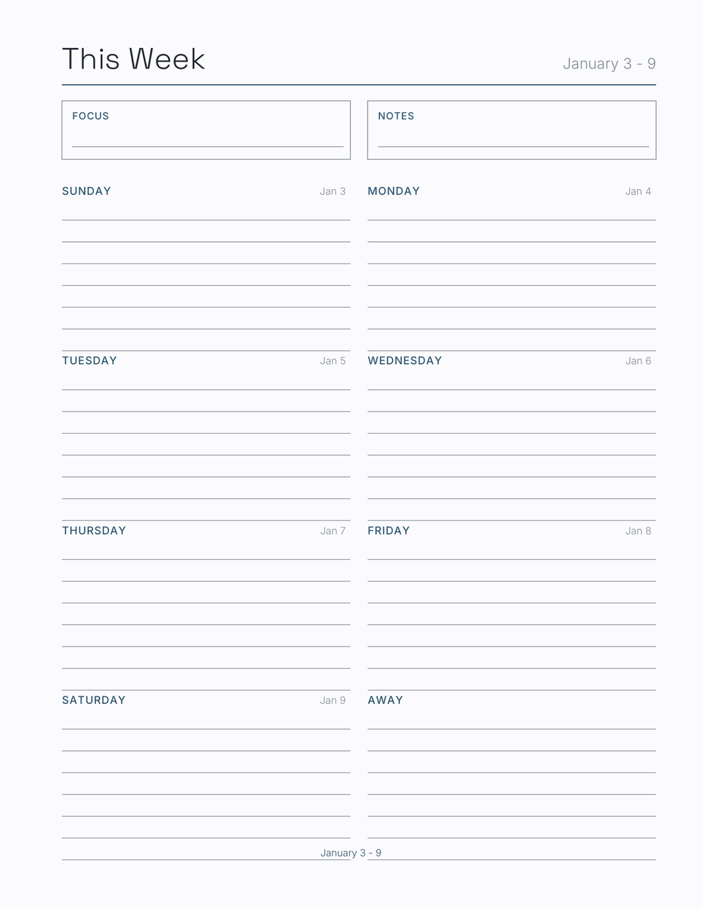 The Aviation Crew Planner 2027 — sample page 7