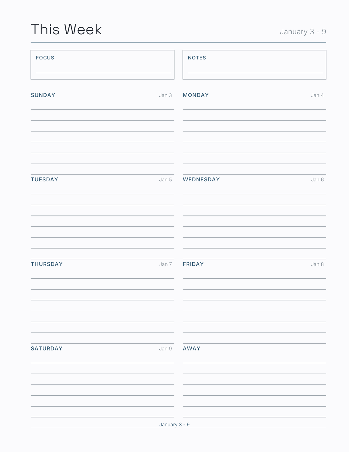 The Aviation Crew Planner 2027 — sample page 7