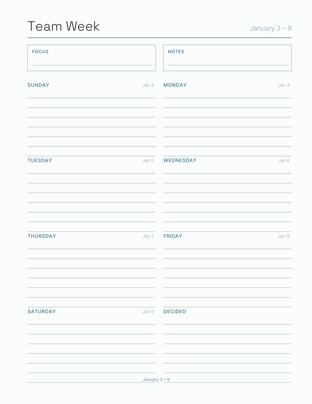 The Remote & Distributed Team Planner 2027 — sample page 7