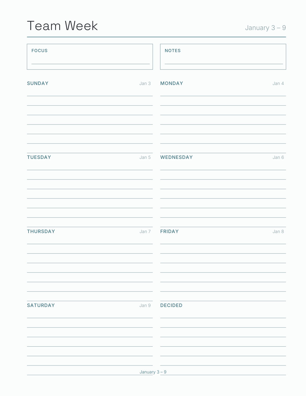The Remote & Distributed Team Planner 2027 — sample page 7