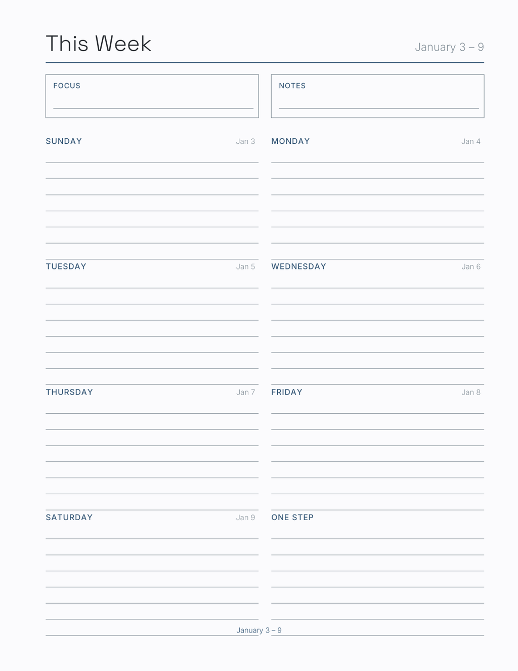 The Deployment Planner 2027 — sample page 7