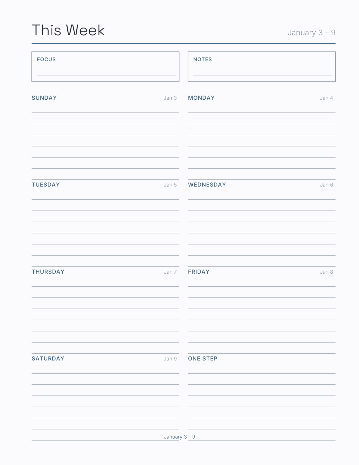 The Deployment Planner 2027 — sample page 7