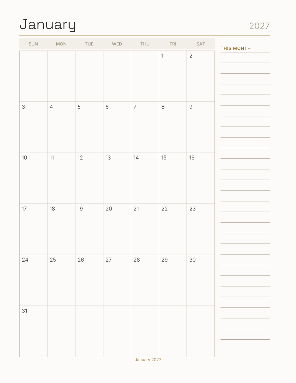 The Seasonal & Gig Worker Planner 2027 — sample page 6