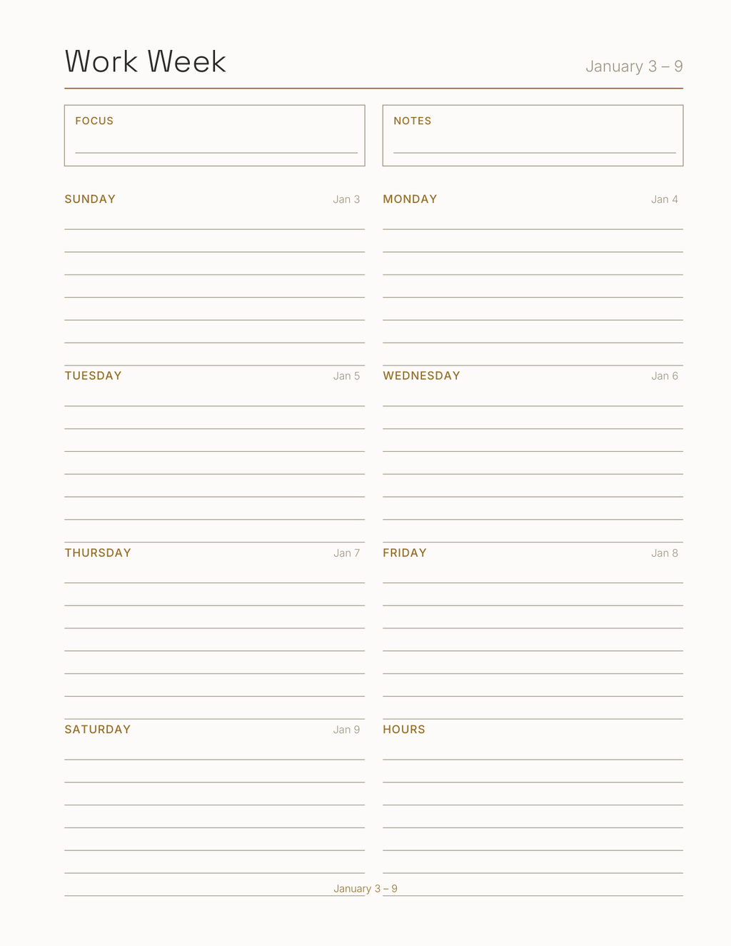 The Seasonal & Gig Worker Planner 2027 — sample page 7