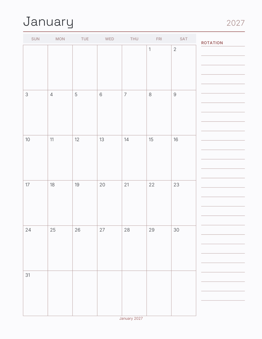 The First Responder Planner 2027 — sample page 5