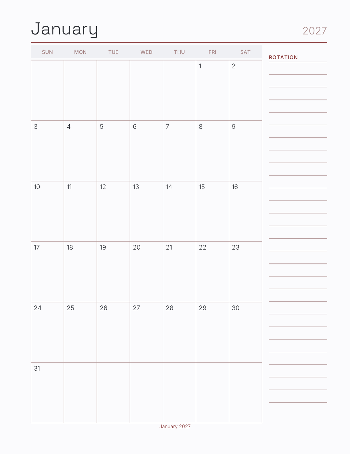 The First Responder Planner 2027 — sample page 5