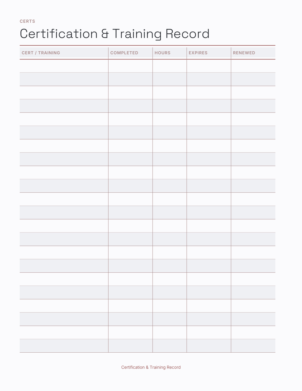 The First Responder Planner 2027 — sample page 8