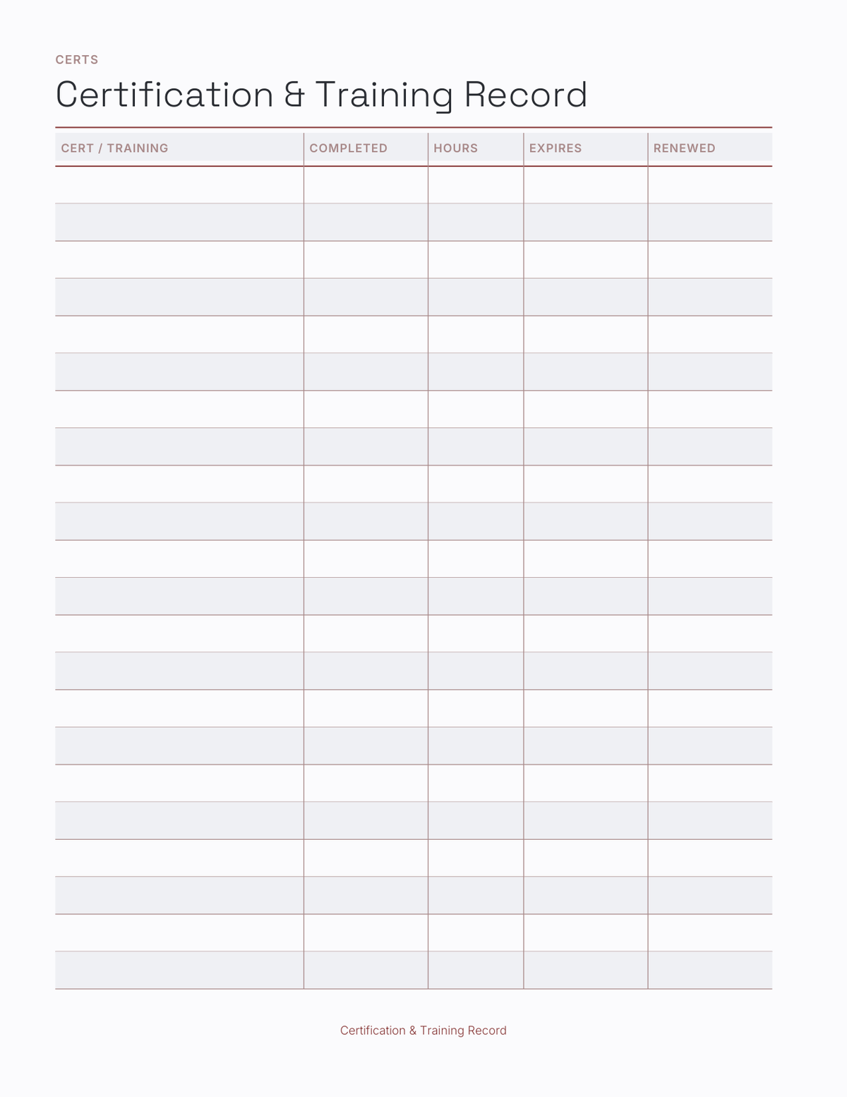 The First Responder Planner 2027 — sample page 8