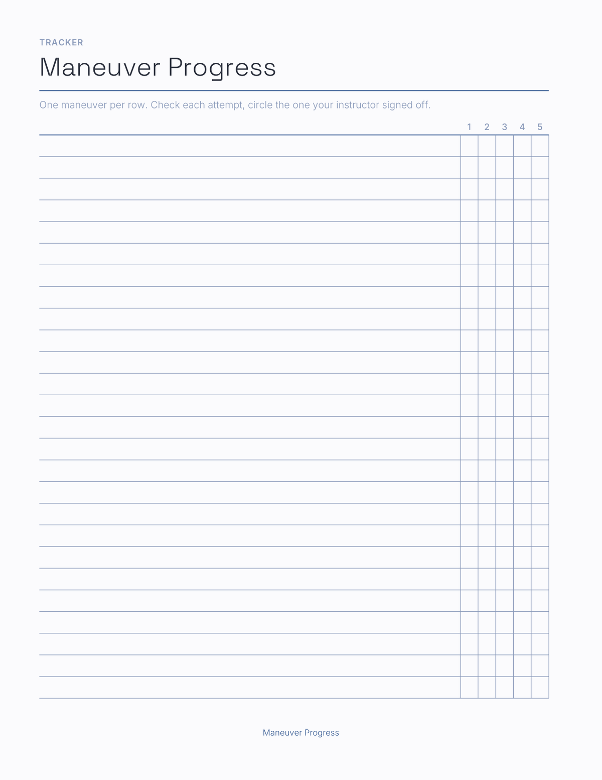 The Student Pilot Planner 2027 — sample page 4