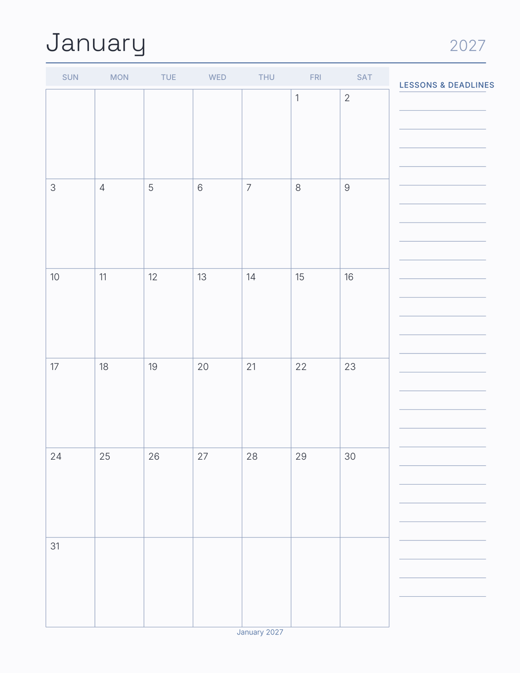 The Student Pilot Planner 2027 — sample page 5