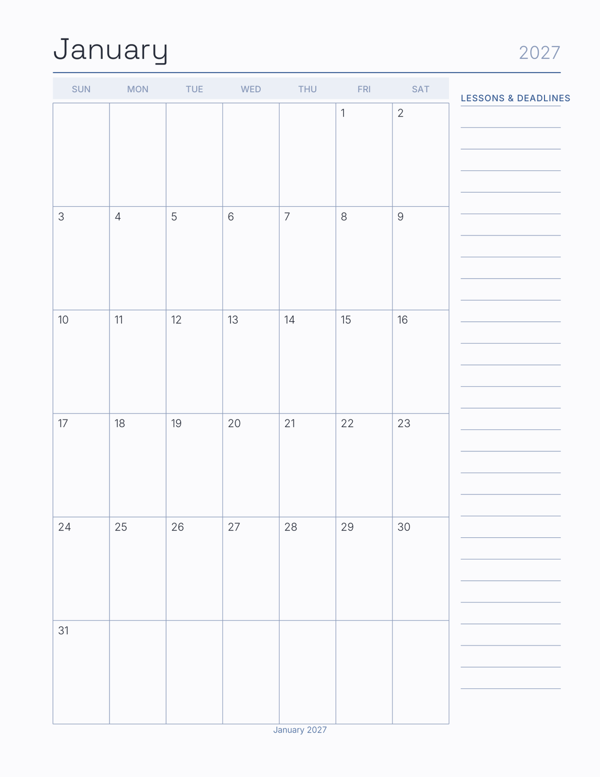 The Student Pilot Planner 2027 — sample page 5